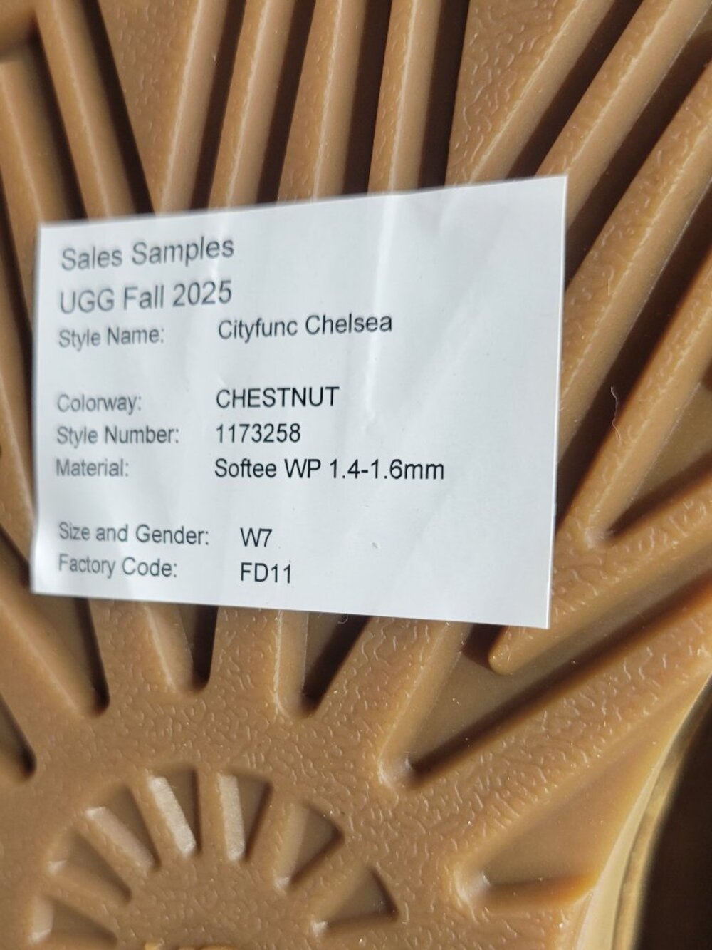 UGG Cityfunc Chelsea Women's Size US 7 Chestnut boots. - Picture 6 of 15